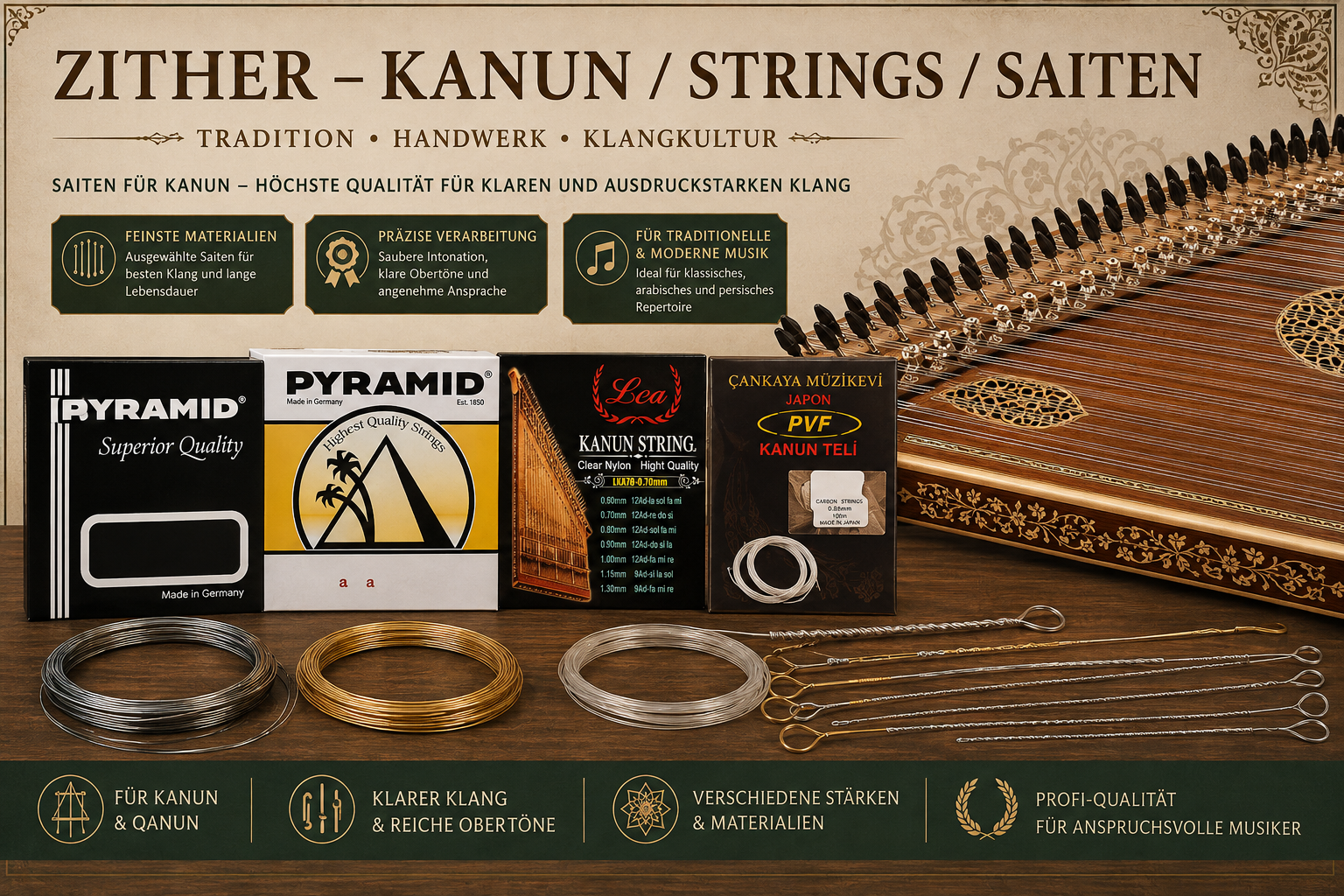 Zither – Kanun / Qanun Saiten / Strings category icon/image